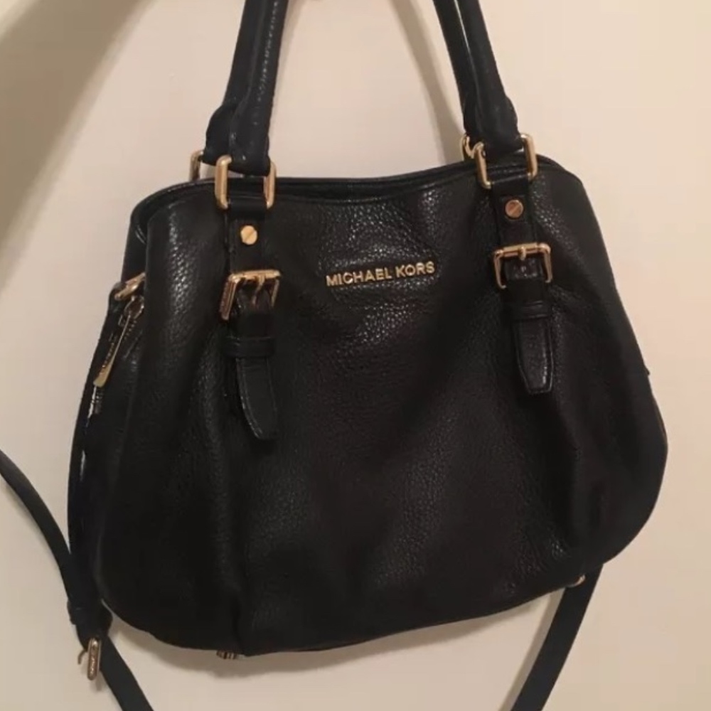 Michael Kors leather black purse